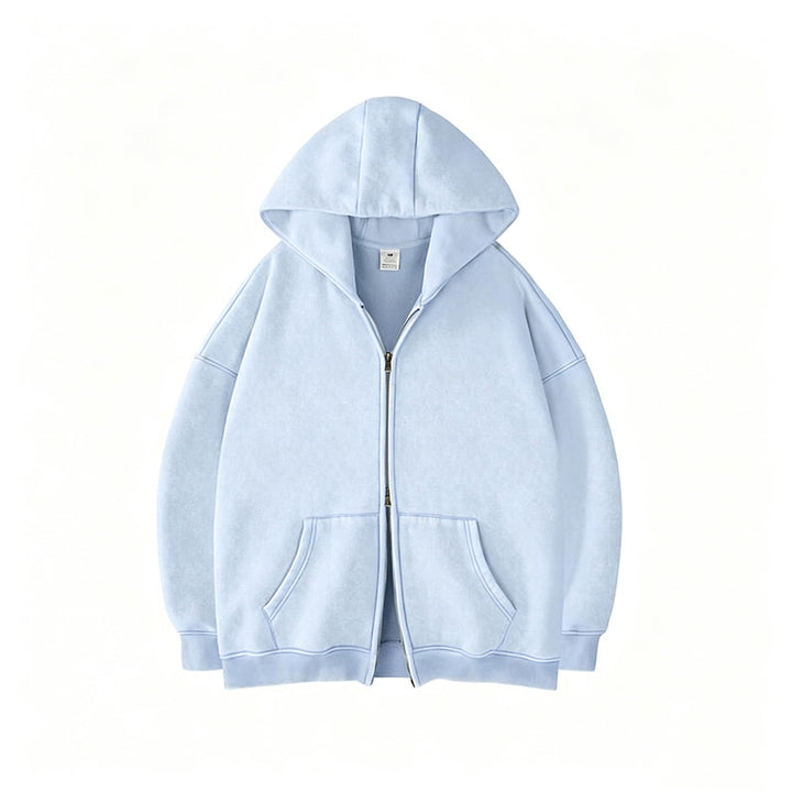 Double Zip Oversized Hoodie