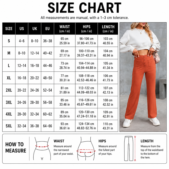 High Waist Button Front Pants