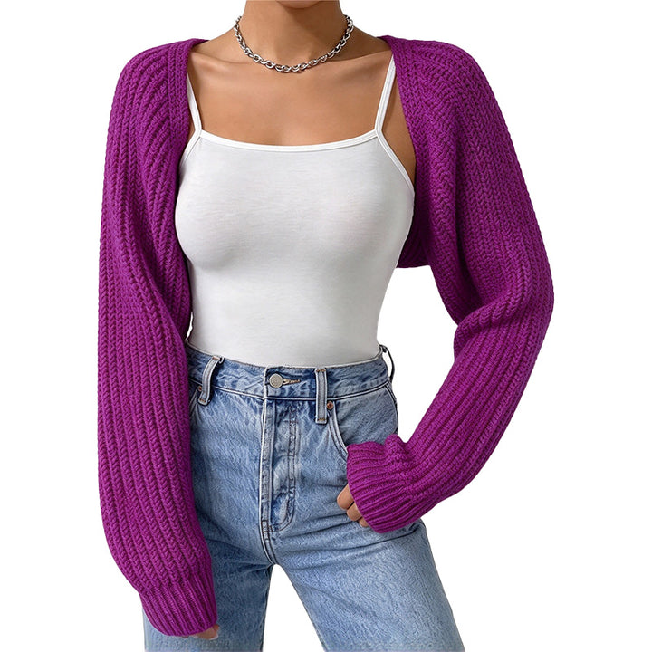 Cropped Chunky Knit Cardigan