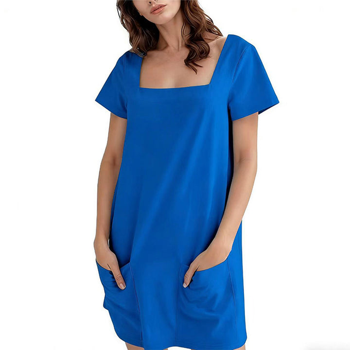 Casual Pocket Shift Dress