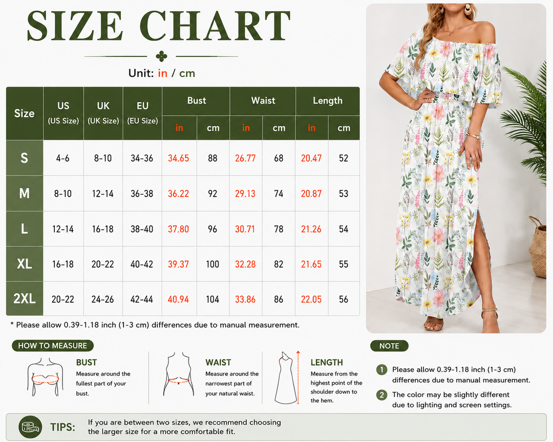 Floral Off Shoulder Maxi Dress