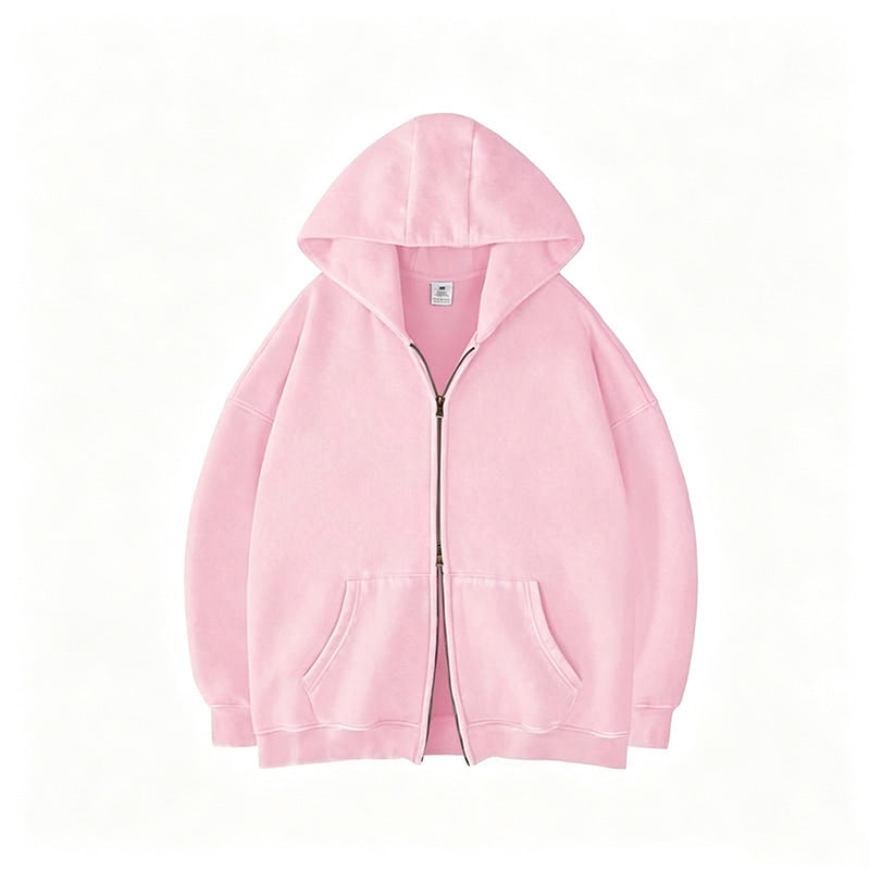 Double Zip Oversized Hoodie