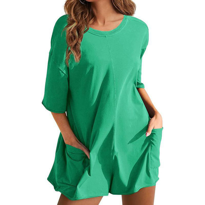 Oversized Short Sleeve Romper