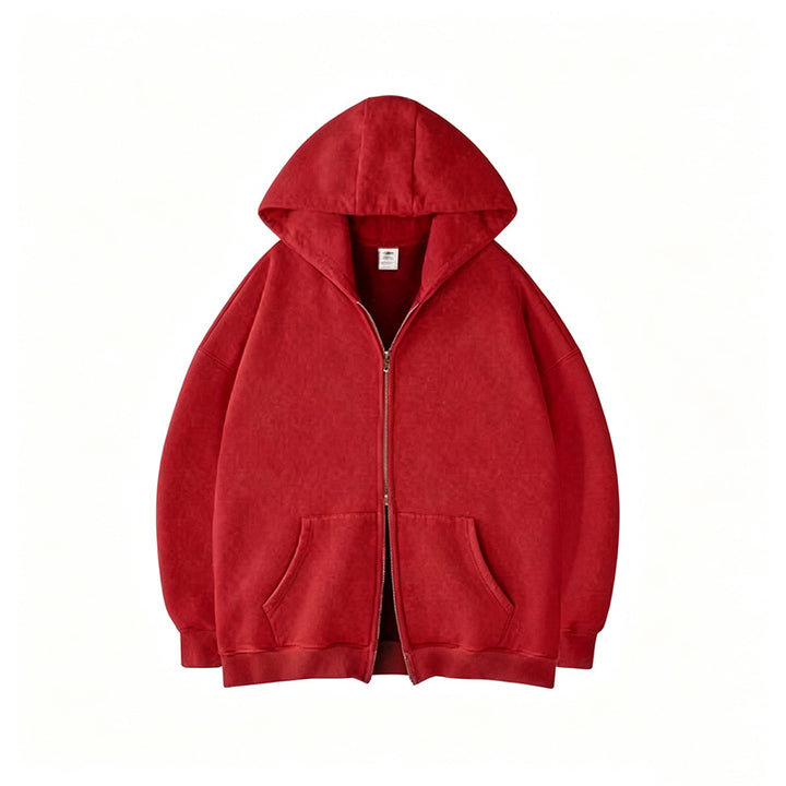 Double Zip Oversized Hoodie