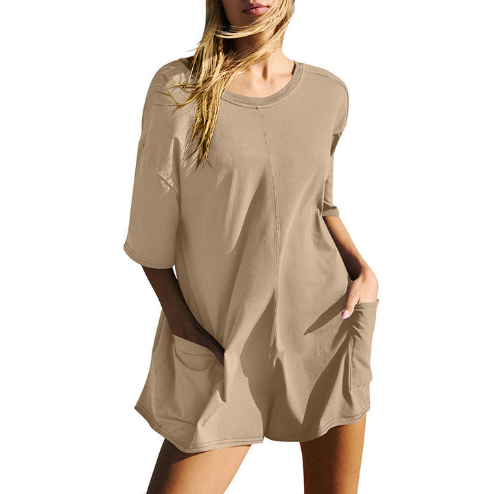 Oversized Short Sleeve Romper