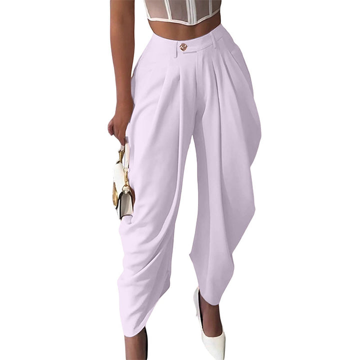 High Waisted Pleated Wide Leg Pants