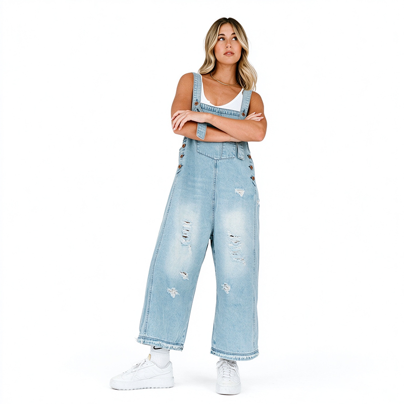 Relaxed Fit Denim Dungarees