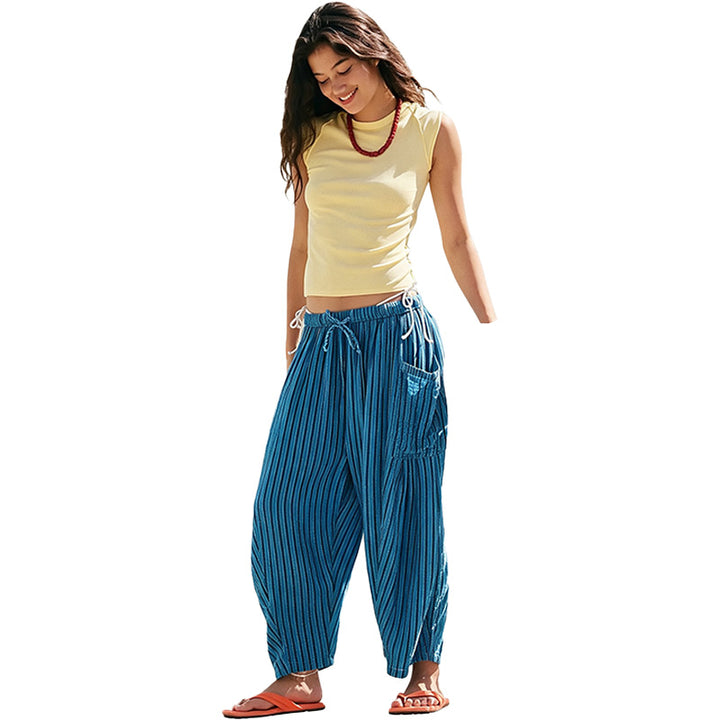 Relaxed Cargo Wide Leg Pants