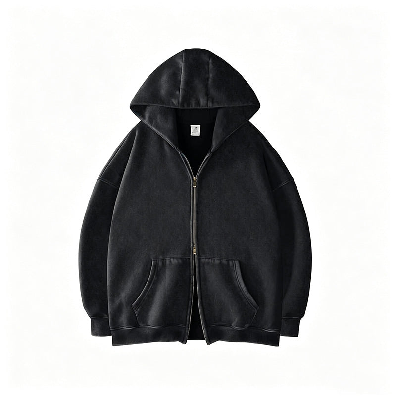 Double Zip Oversized Hoodie