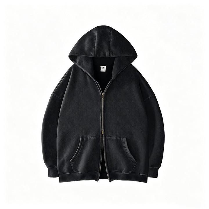 Double Zip Oversized Hoodie