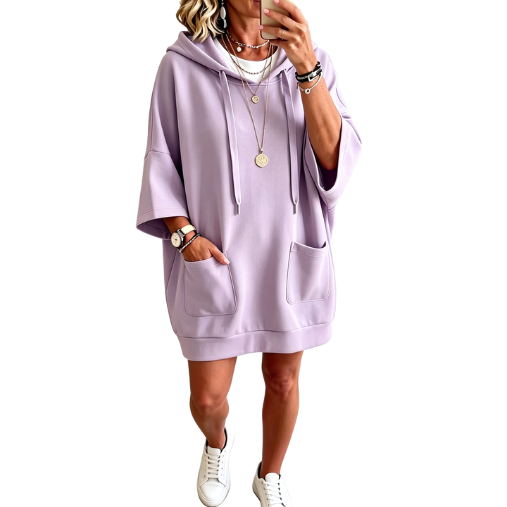 Relaxed Pocket Hooded Sweatshirt