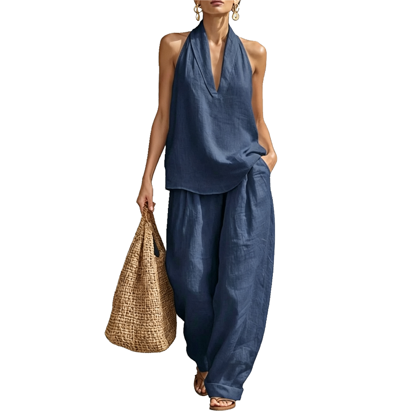 Effortless Halter Two-Piece Set