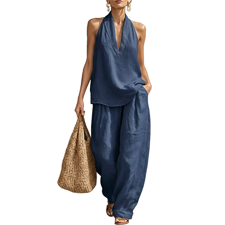 Effortless Halter Two-Piece Set