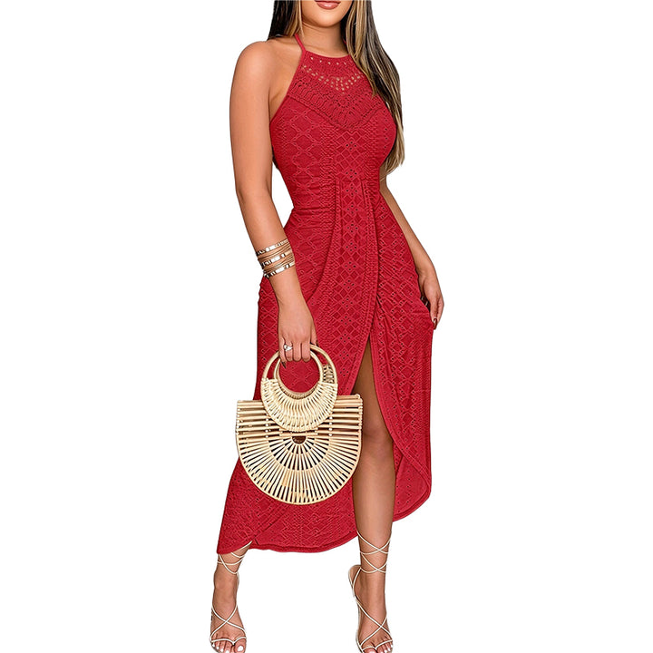 Cutout Knit Midi Dress