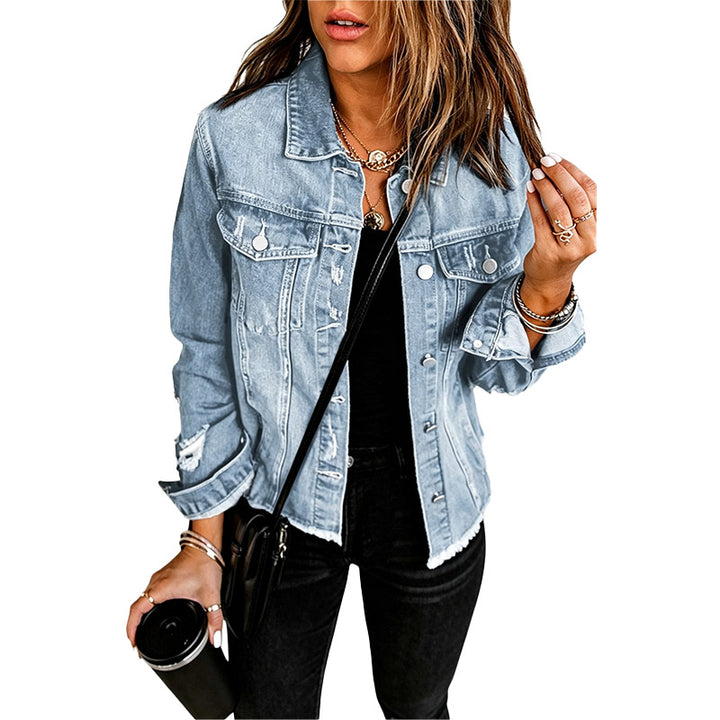 Distressed Denim Jacket