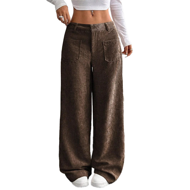 Corduroy Wide Leg Pants