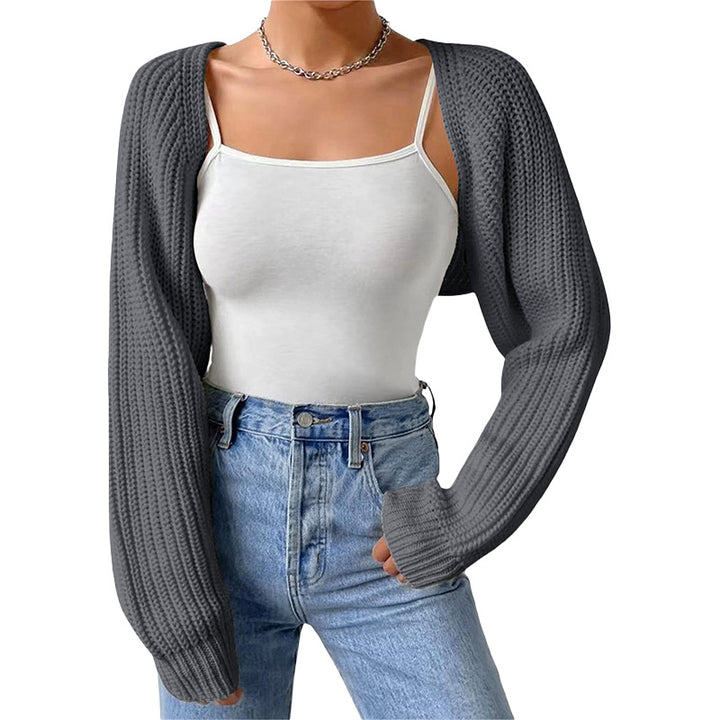 Cropped Chunky Knit Cardigan