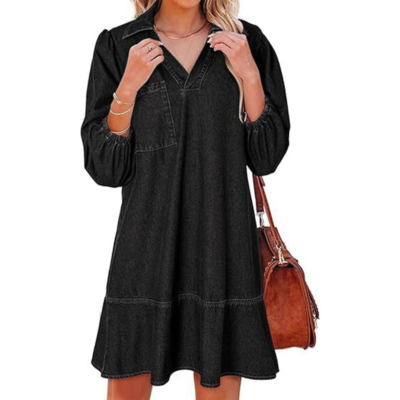 Relaxed Denim Mini Dress