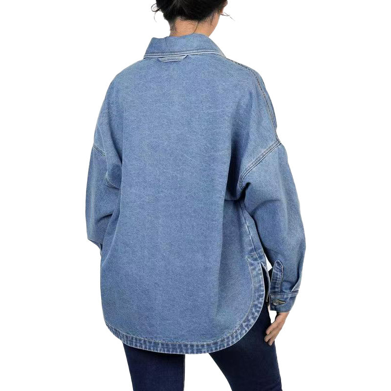 Relaxed Denim Shirt Jacket