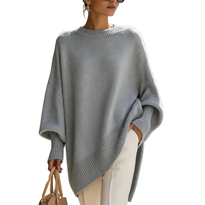 Oversized Knit Poncho Sweater