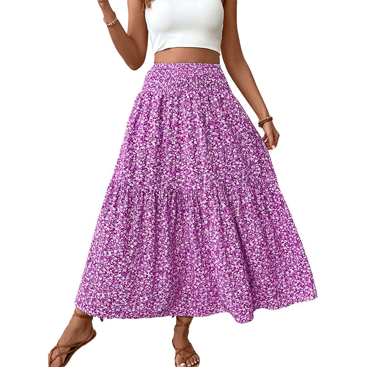 Floral Tiered Maxi Skirt