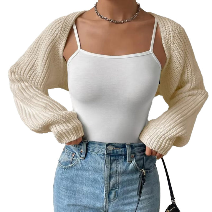 Cropped Chunky Knit Cardigan