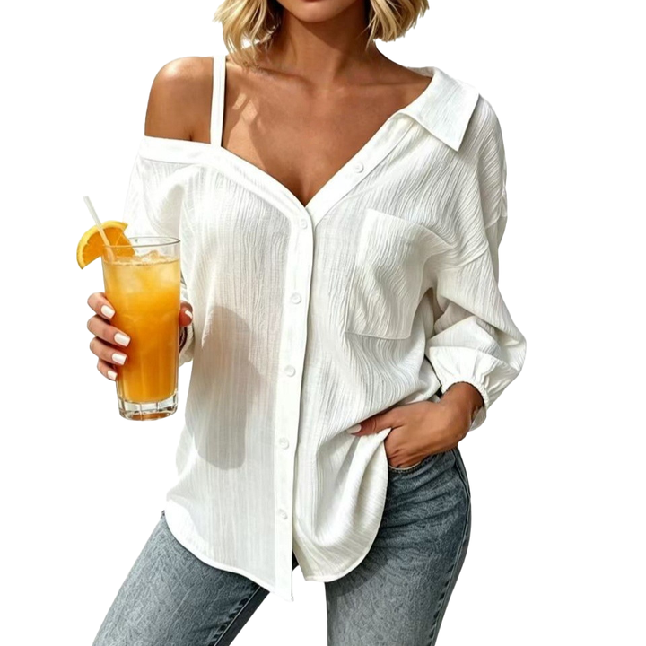 Relaxed One Shoulder Blouse