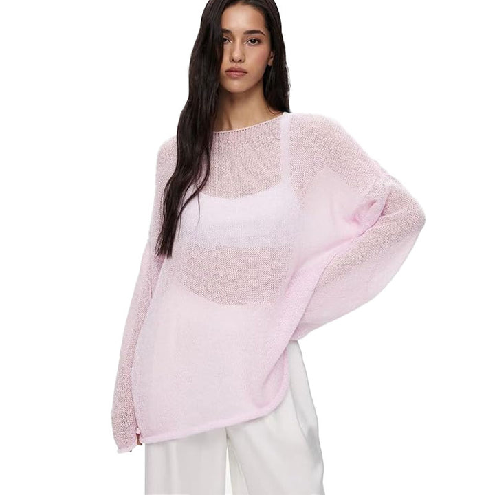 Sheer Lightweight Knit Sweater