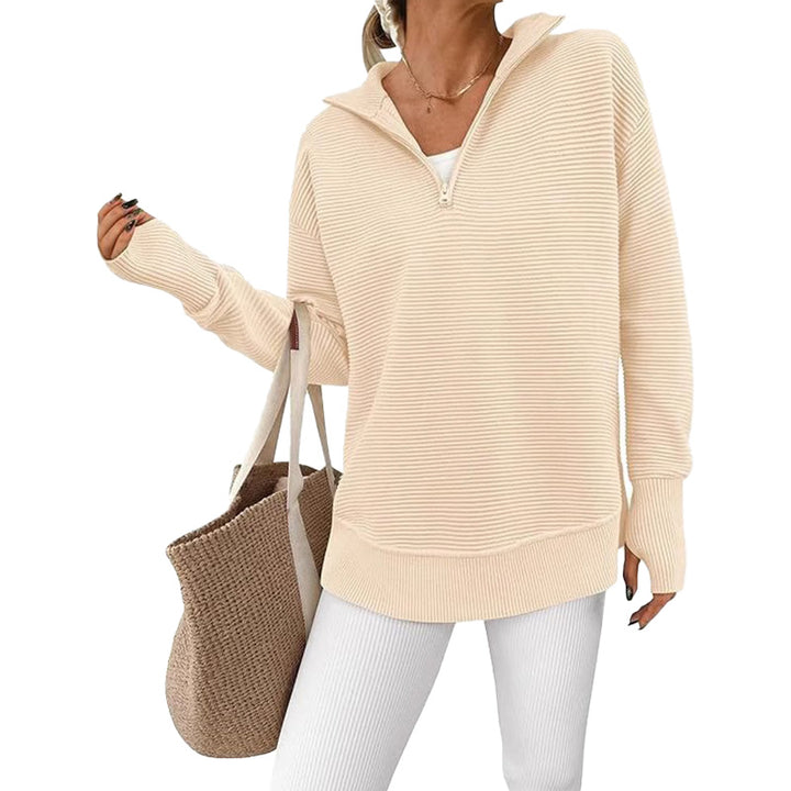 Long Sleeve Ribbed Lounge Sweater