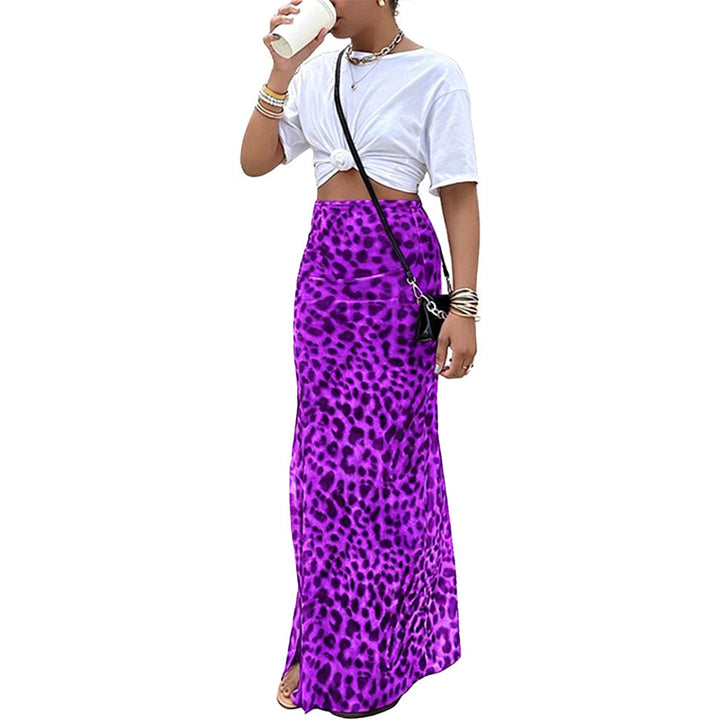 Relaxed Leopard Print Skirt