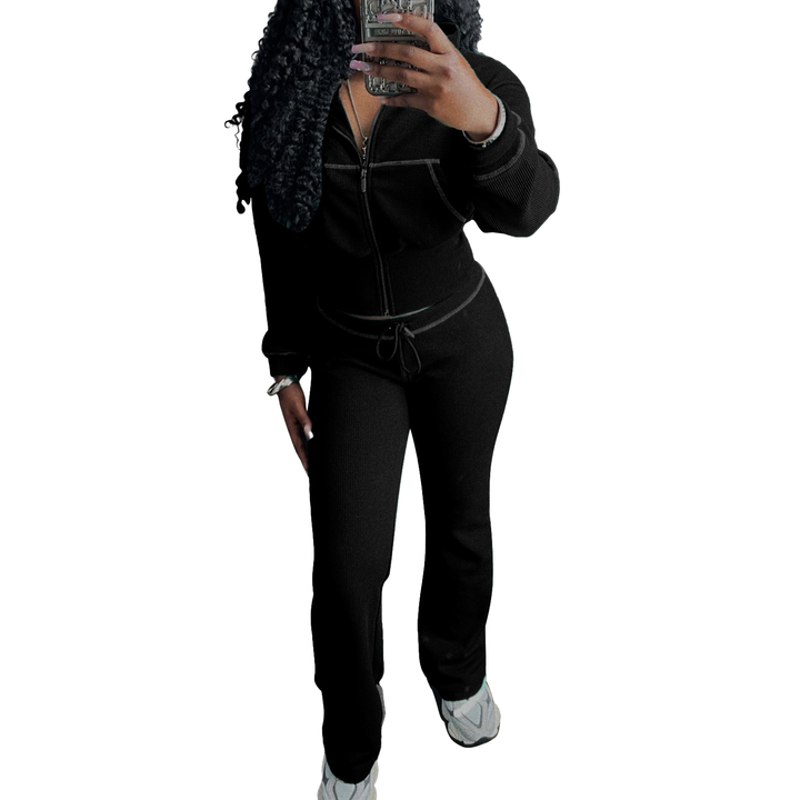 Slim Fit Athleisure Two-Piece Set