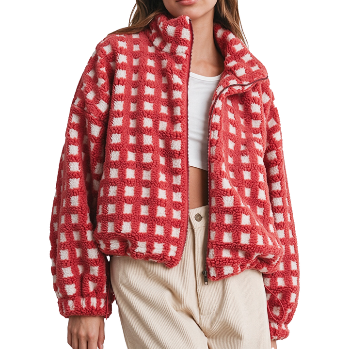 Oversized Sherpa Fleece Jacket
