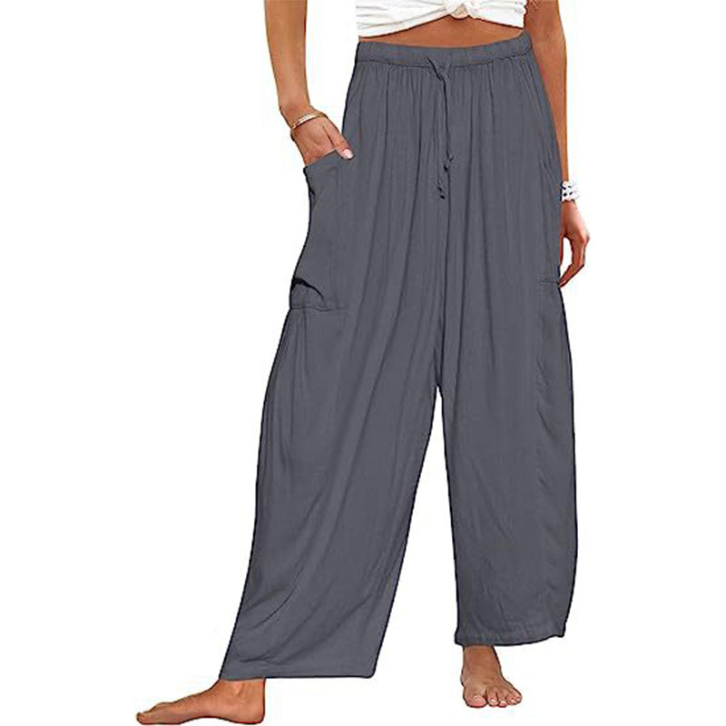 Relaxed Cargo Wide Leg Pants