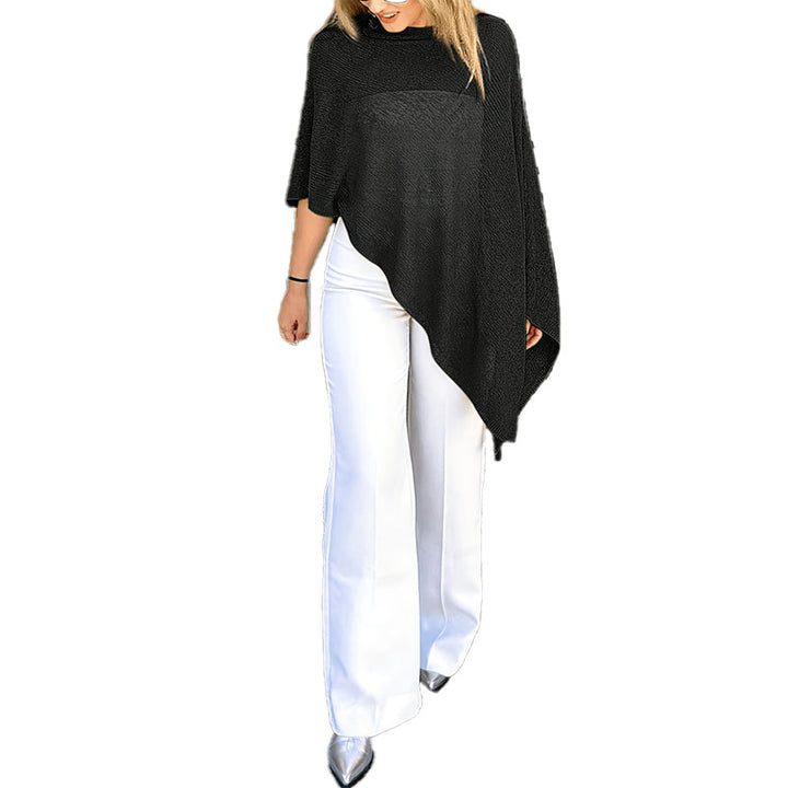 Asymmetrical Sheer Knit Top