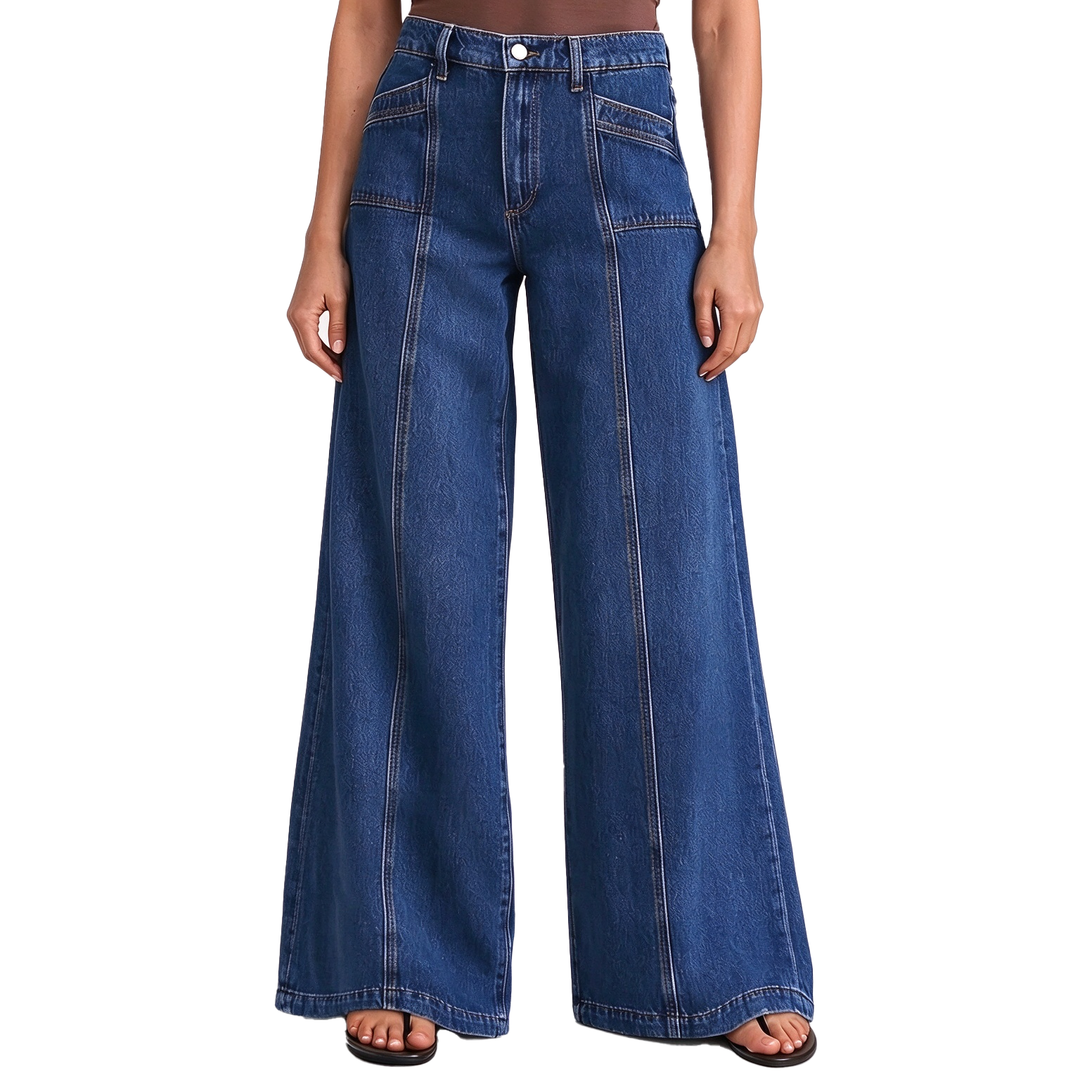 High-Waisted Wide-Leg Jeans