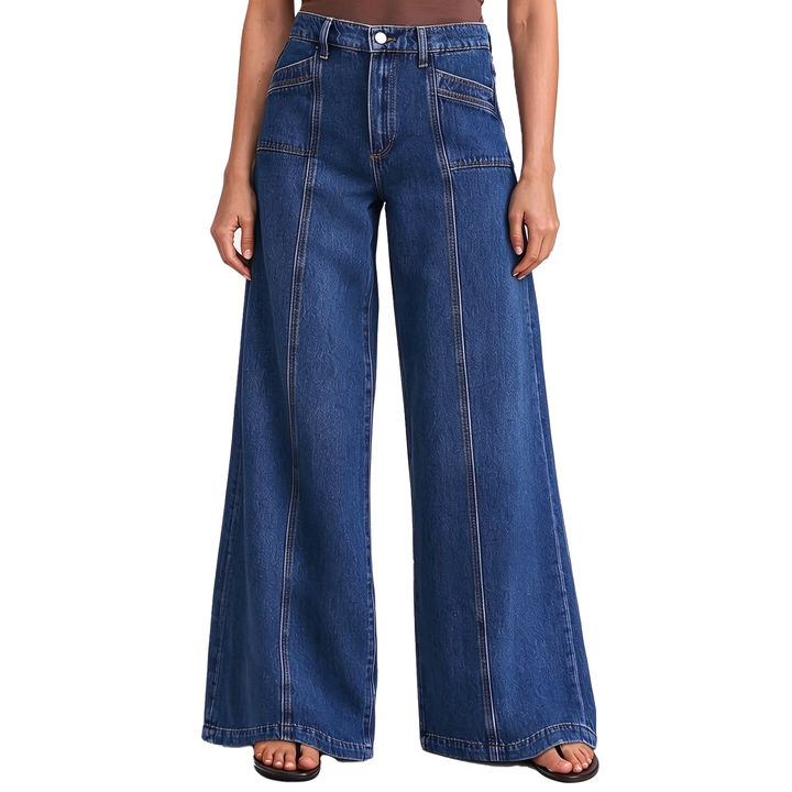 High-Waisted Wide-Leg Jeans