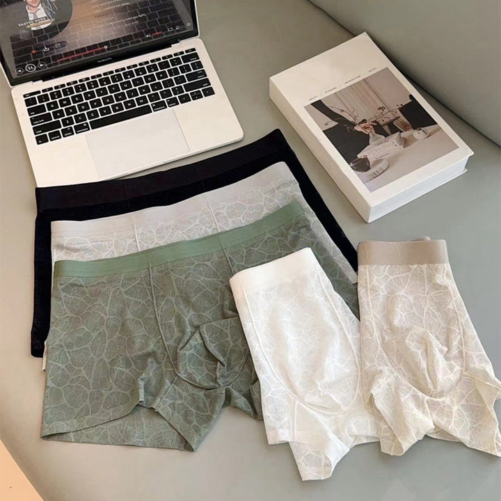 Men’s Sheer Lace Boxer Shorts