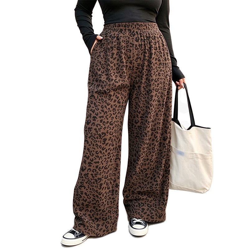 Leopard Wide Leg Pants