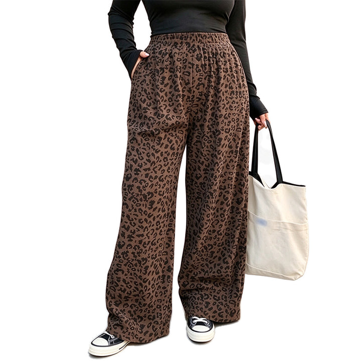 Leopard Wide Leg Pants