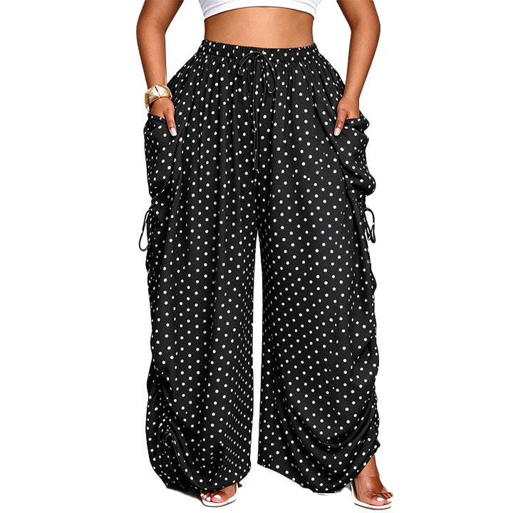 Leopard Print High-Waisted Wide-Leg Pants