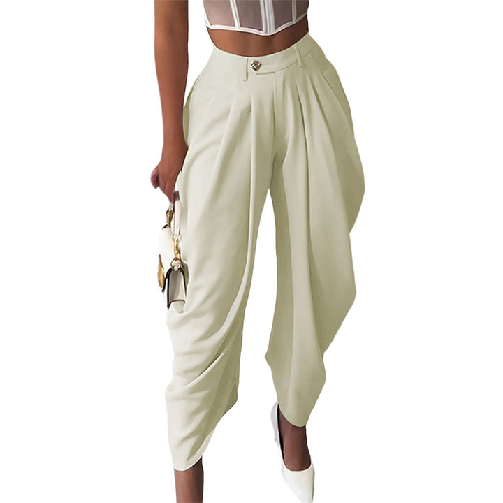 High Waisted Pleated Wide Leg Pants