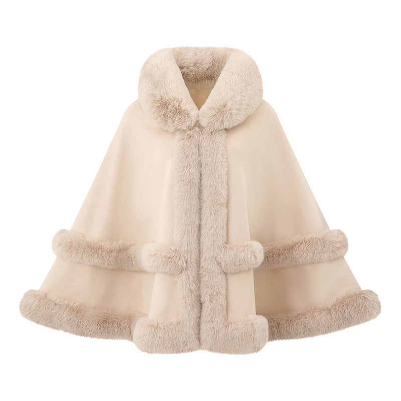 Elegant Winter Poncho Cape