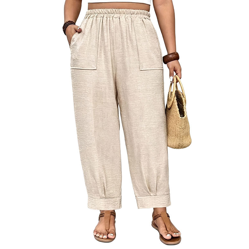 Flowy Straight Leg Casual Pants