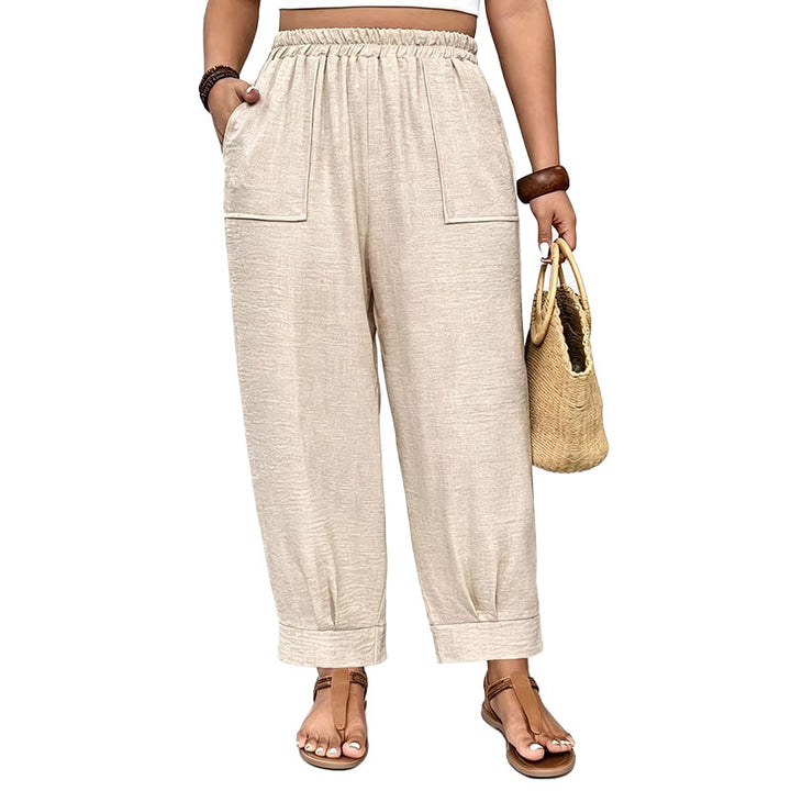 Flowy Straight Leg Casual Pants