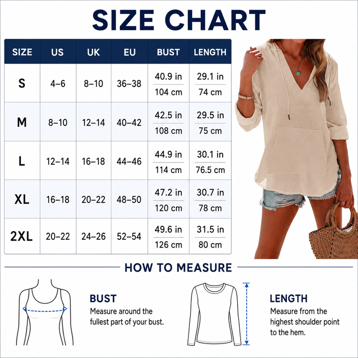 Relaxed Hooded Pullover Top