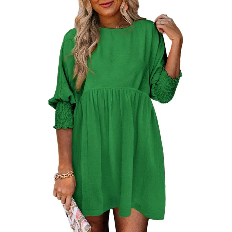 Relaxed Smock Mini Dress