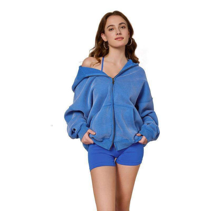 Double Zip Oversized Hoodie