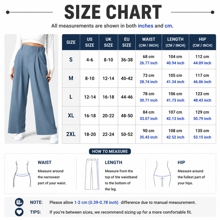 Women's High Waisted Wide Leg Pants