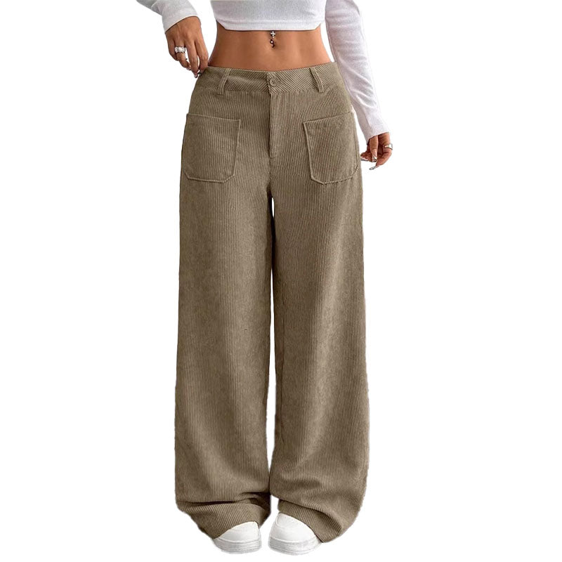 Corduroy Wide Leg Pants