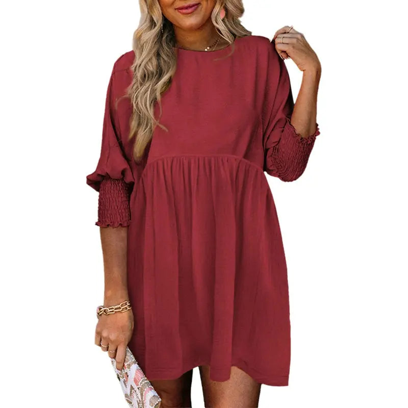 Relaxed Smock Mini Dress